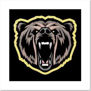 GAMER LOGO BEAR Posters and Art